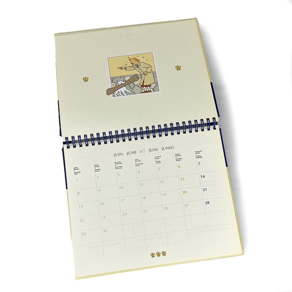 Adventures of Tintin "King Ottokar's Scepter" Spiral Bound Calendar 1998 - Picture 3 of 7